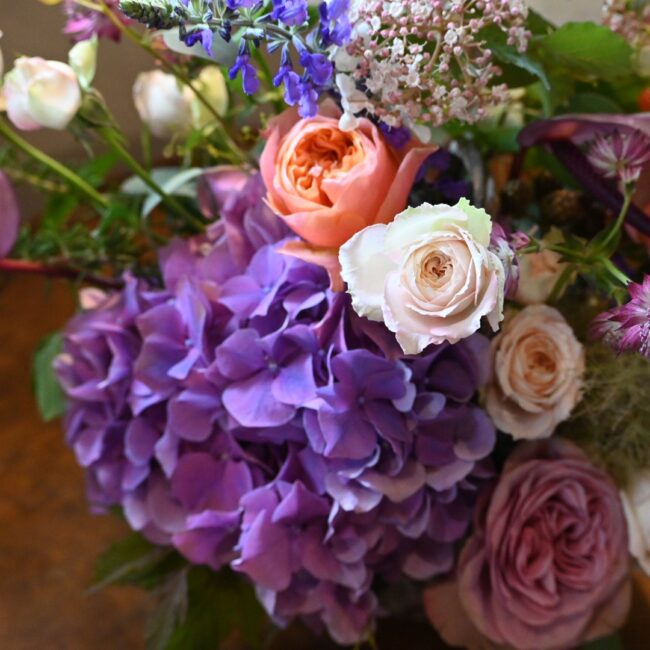 紫陽花のアレンジメント