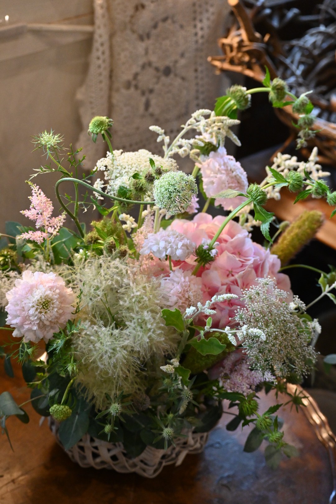 紫陽花のアレンジメント