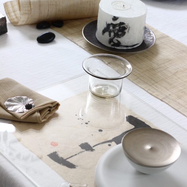 テーブルコーディネート「白と墨のテーブル」